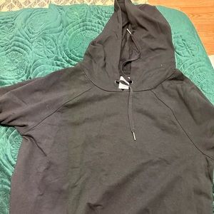 Black, long sleeve, hoodie size medium